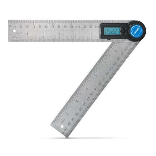 Accud AC-821-008-01 200mm (8") Combination Ruler & 360º Protractor