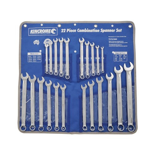 Combination Spanner Set 22 Piece AF/Metric