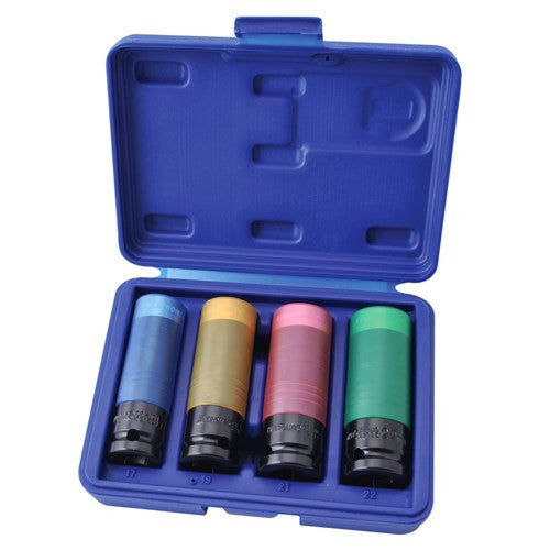 Impact Socket Set - 4 Piece Wheel Nuts