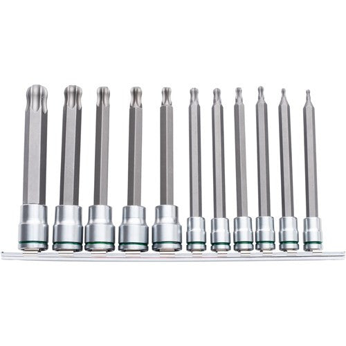 Ball-End TORX Socket Set Long Series 11 Piece 1/4 & 3/8 Drive